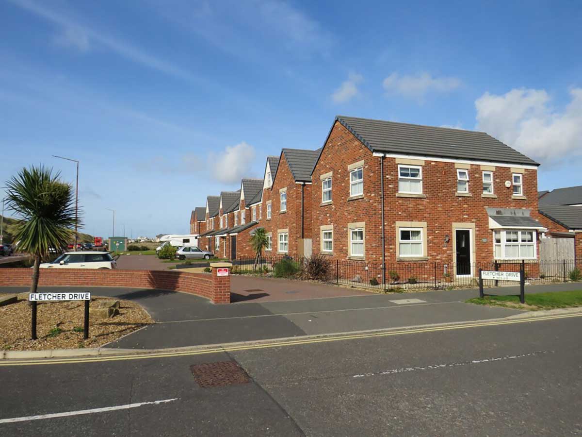 Photo of some bank repossessed houses in Blackpool