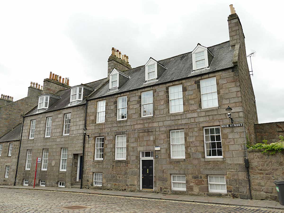 Photo showing some repossessed flats in Aberdeen, Scotland.