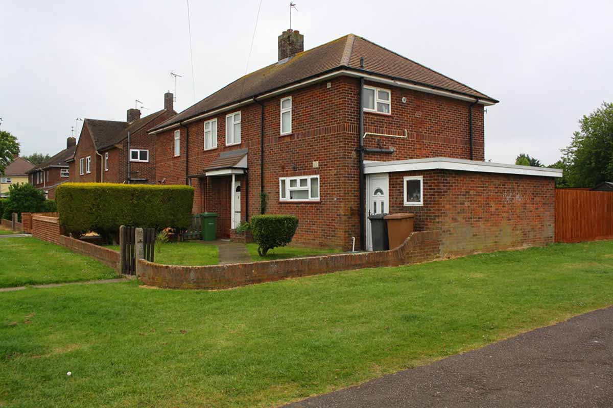 Photo of a bank repossessed house in Peterborough.