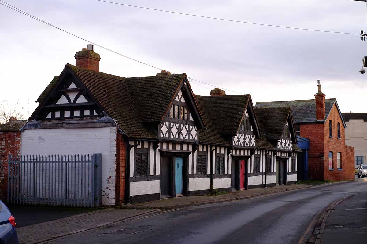 Photo of some traditional period properties in Hereford.