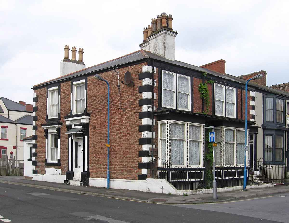 Photo showing a repossessed property in Scarborough Street, Hartlepool.