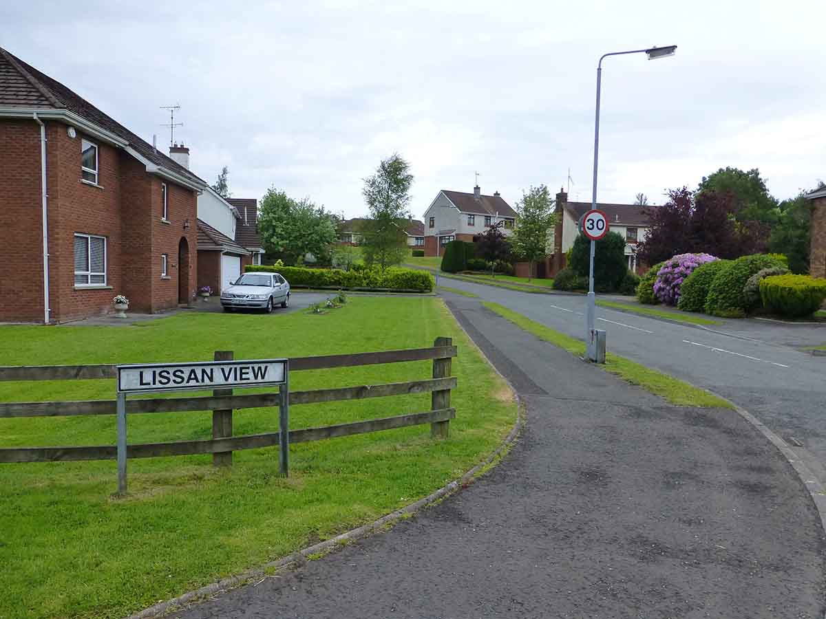 Photo showing examples of bank repossessed properties in Omagh.