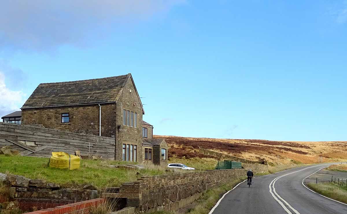 A former derelict property for sale in Huddersfield.