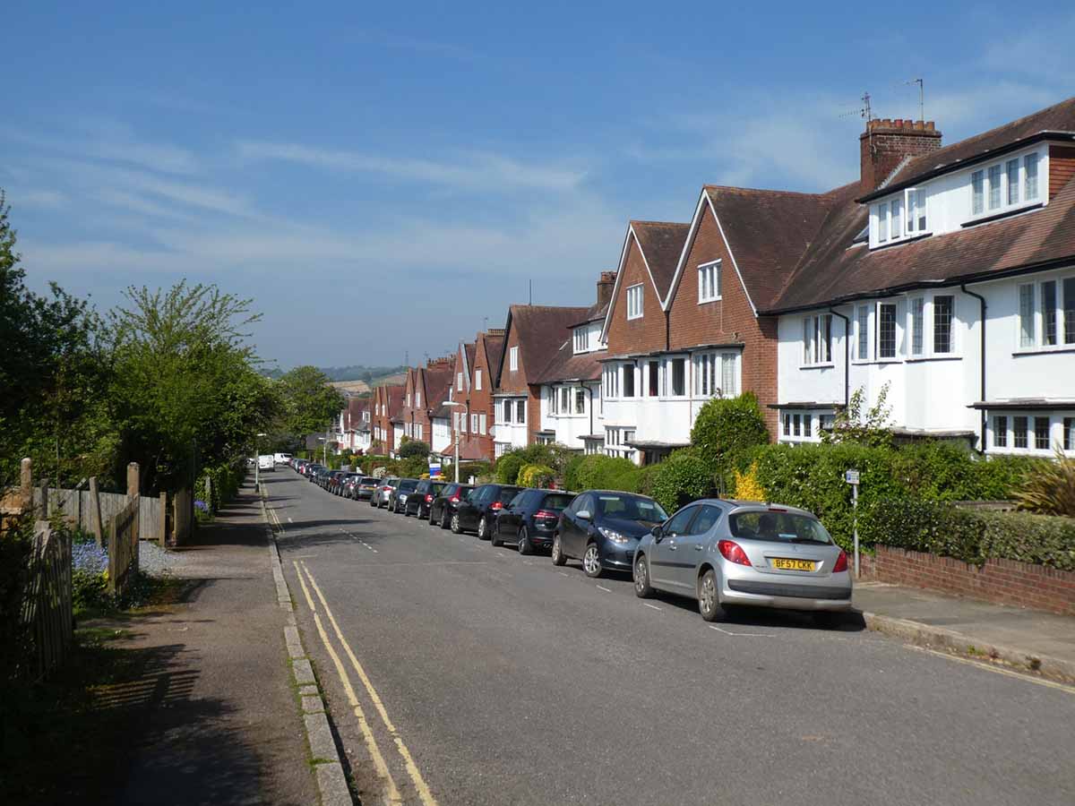 Repossessed properties on Velwell Road, Exeter.