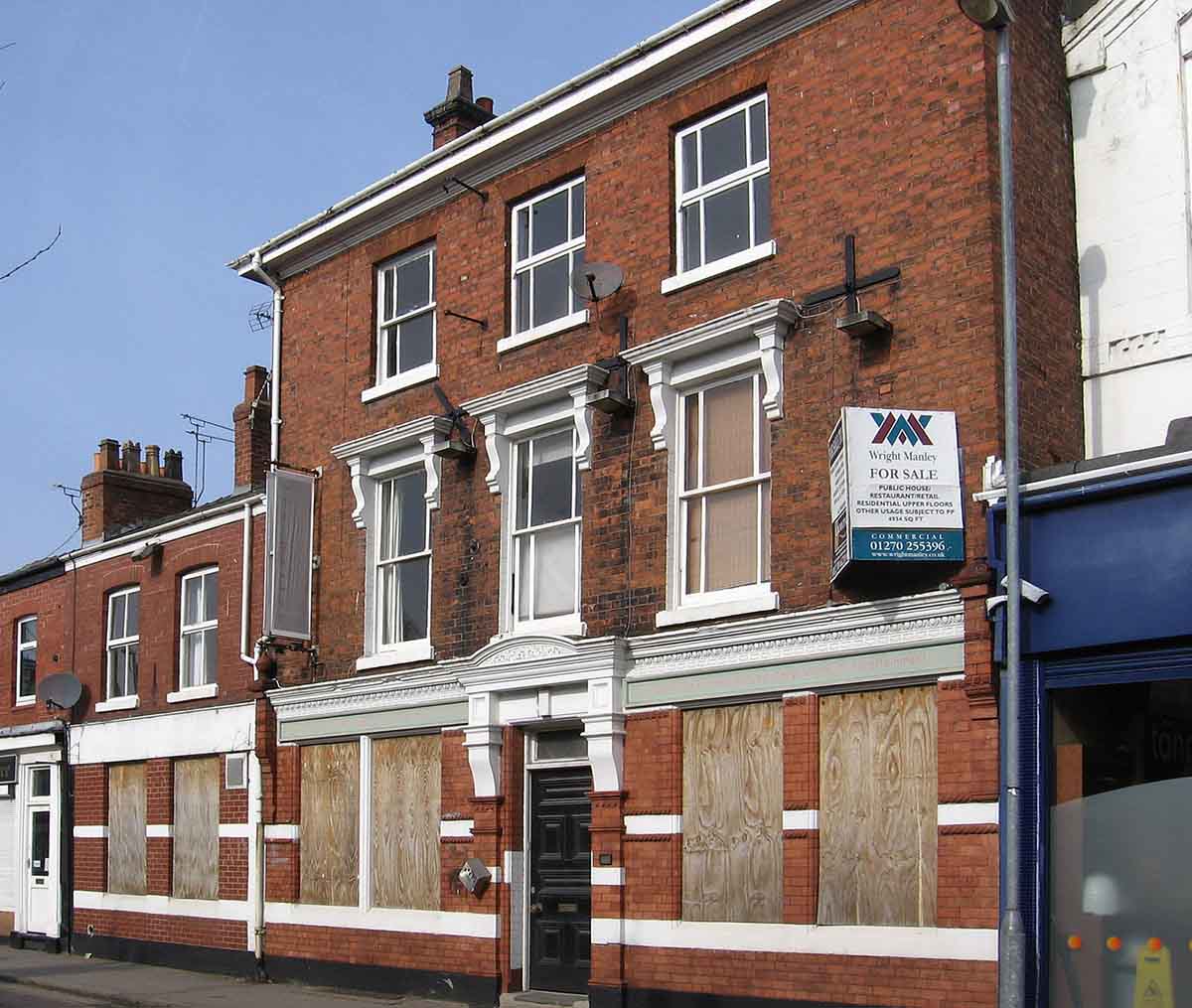 Photo of a derelict property for sale in Crewe.