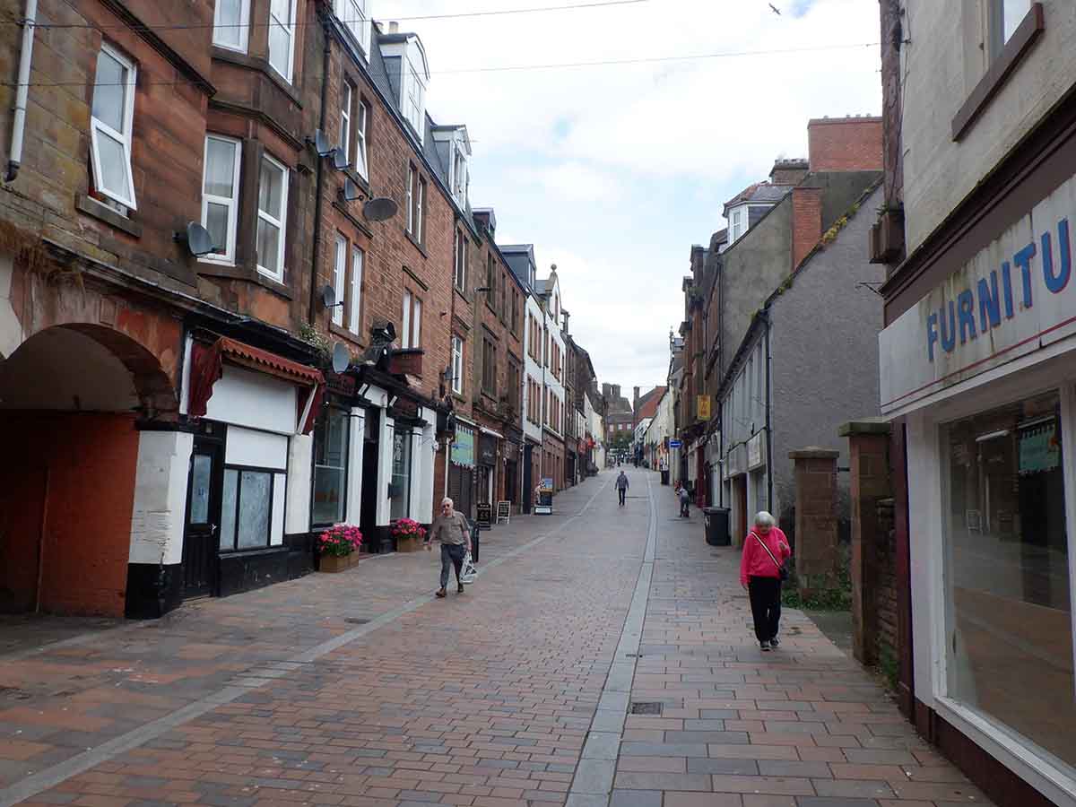 Photo showing some flats for sale in Dumfries, Scotland.