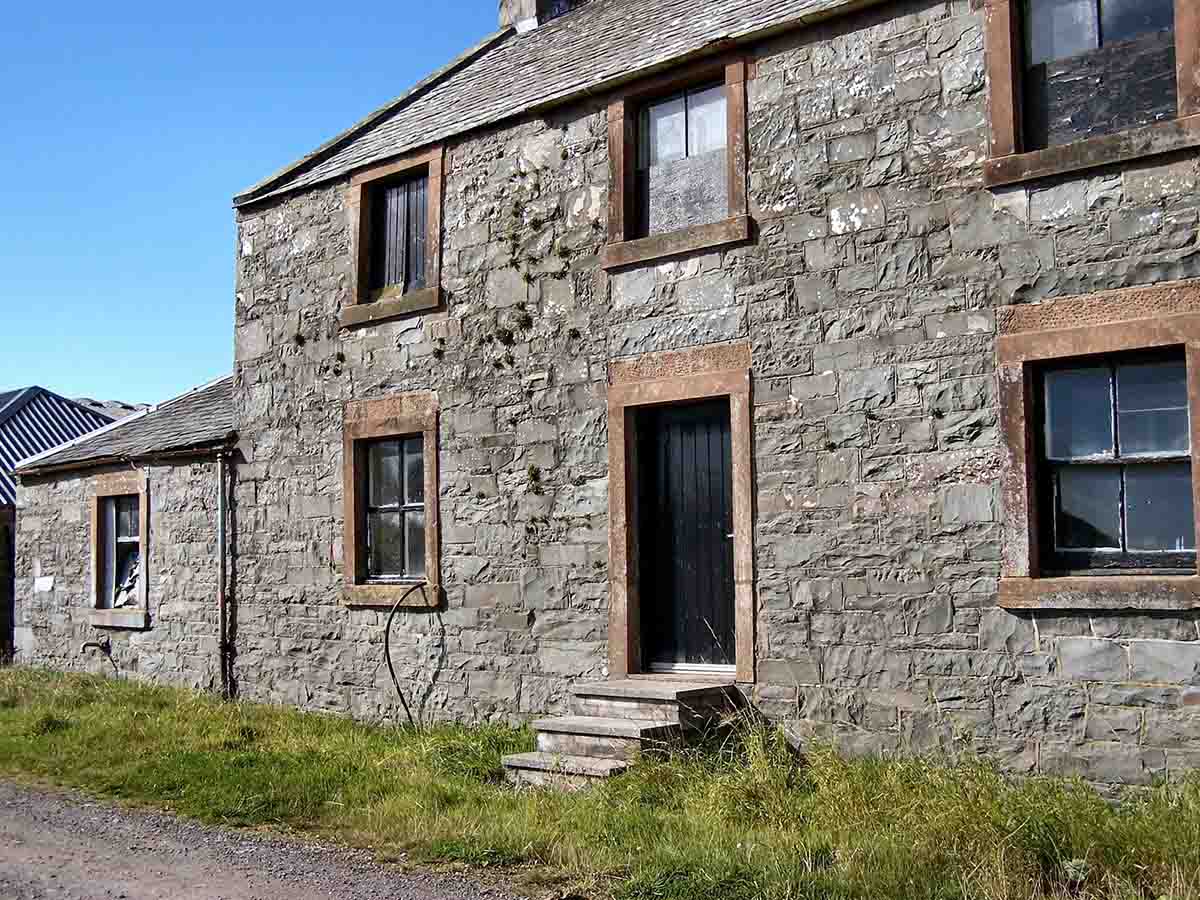 A derelict property for sale in Dumfries.