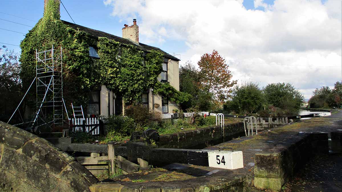 Former derelict property for sale in Rochdale.