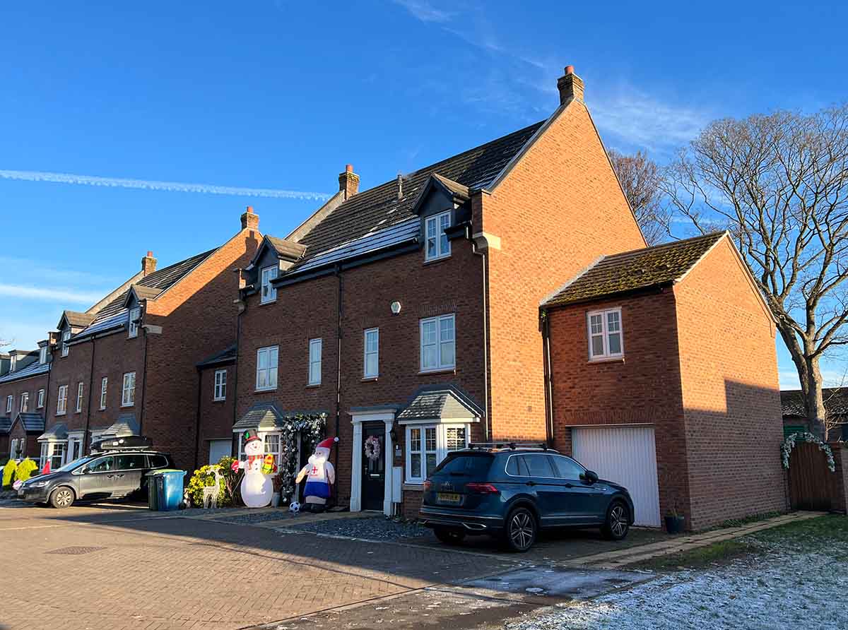 Photo of some houses for sale in Stafford.