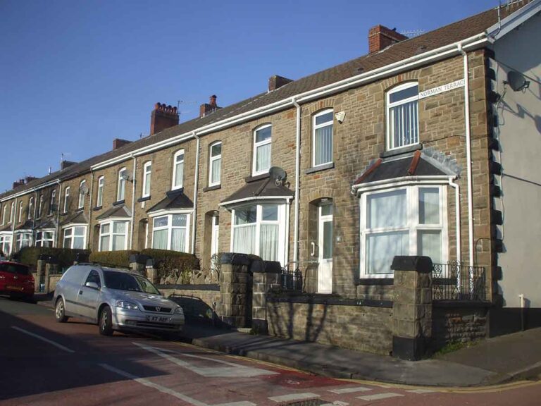 Repossessed houses for sale in Merthyr Tydfil, Mid Glamorgan, Wales. Photo © John Lord (cc-by-sa/2.0)