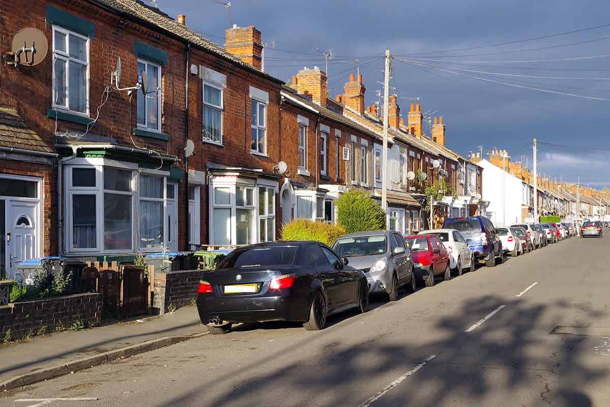 Terraced houses for sale in Rugby, Warwickshire.