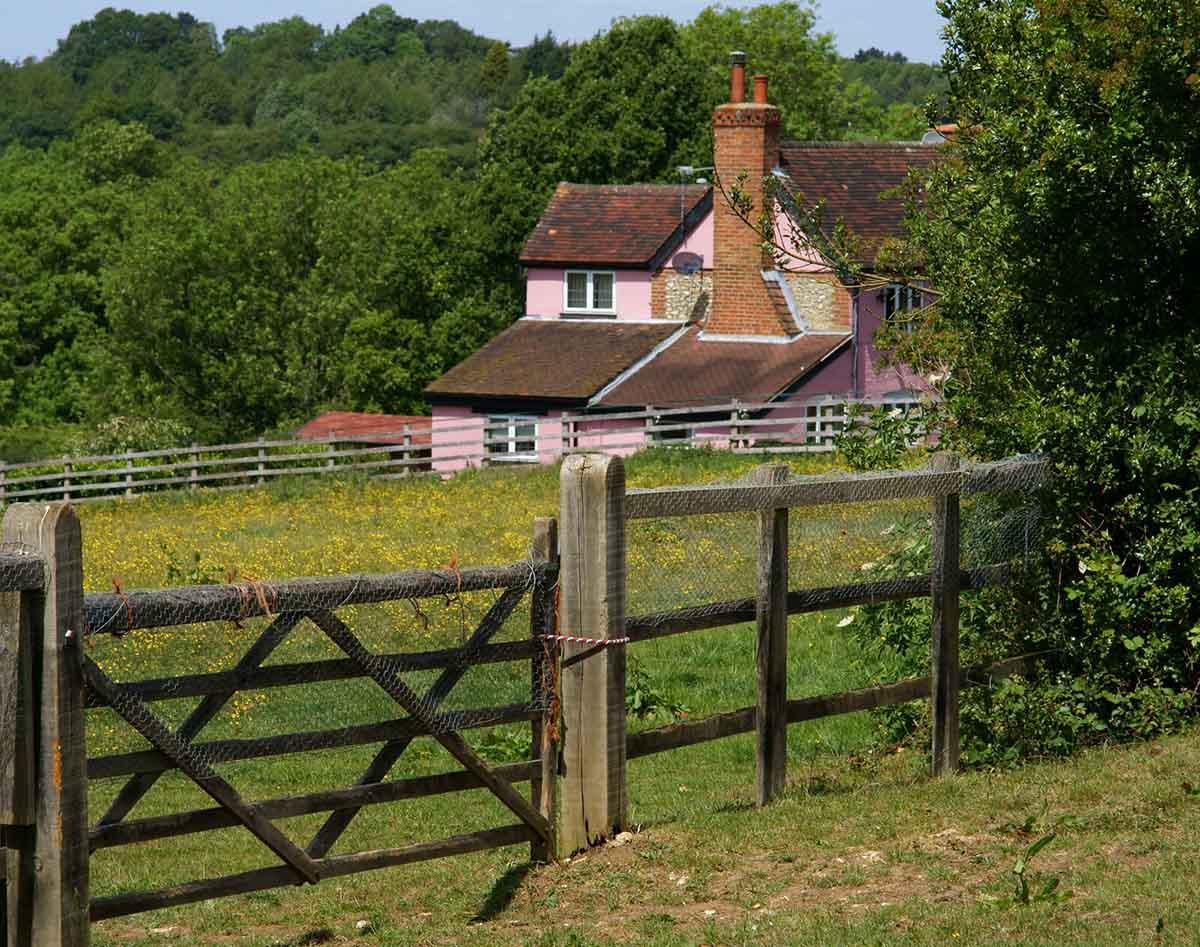 Rural house for sale in the UK.